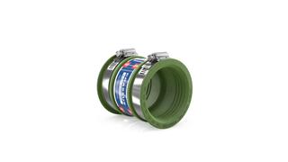 Crassus Schlauchadapter CDC 065 FKM, Typ 1, 50-65mm, L 90mm, 0,6 bar