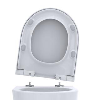 FORMAT Pro D-Shape WC-Sitz we, m D., abnehmb., integr. Steckbef.