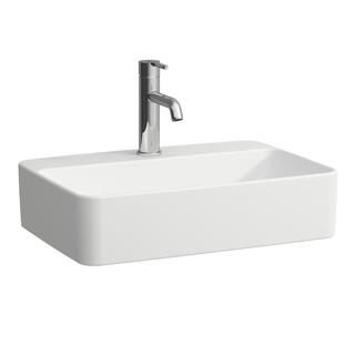 Laufen Waschtisch-Schale SAVOY 38x55cm, recht., o. ÜL, 1 Hahnl., we. ma