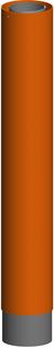 ATEC Verlängerung DN 110/160, ziegelrot 955mm