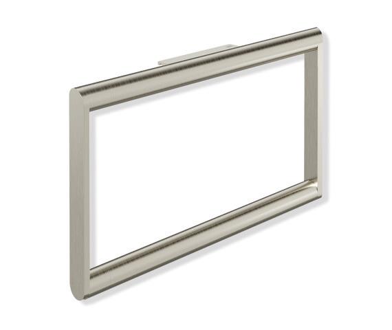 Artikelbild 1 des Artikels „HEWI Handtuchring System 900 230x130mm, rechteckig, Nickel gebürstet PVD, nickel gebürstet“
