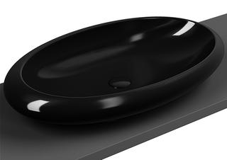 VitrA Aufsatzschale Istanbul 85,5x51cm, o. HLB u. ÜL, schwarz VC