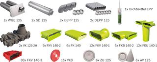 BOSCH Wohnungslüftungspaket BOPA VE113 Luftverteilpaket Flachkanal - bis 160 m2