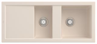 V&B Spüle Subway 80 m Abl.garn + Hand., ivory CeramicPlus