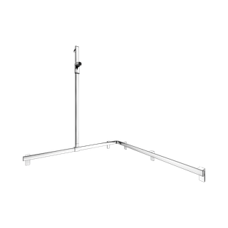 Keuco Duschhandlauf AXESS Care 1150x 1150x1301mm, vc, m Br.-Stange, li