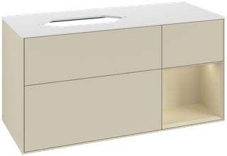 V&B Waschtisch-Unterschrank Finion 120x60 cm, Rg r si Gr m Lac, si Gr m Lac
