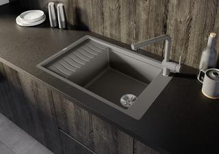 Blanco Spüle ELON XL 6 S-F SILGRANIT 77x49cm, Vulkang., rev, m AL-Fbd./Zu