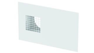 Zehnder Außenwandgitter DN 160, Anschl. re, weiß, 700x448x101mm
