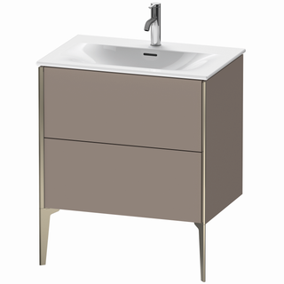DU WTU bodenst. XViu 591x710x480mm 2 Ausz.champ. matt/basalt matt ES Ahorn