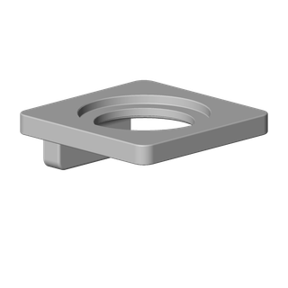 DO Halter für Glashalter Ersatzteile 081795507 100 x 36 x 100 mm chrom
