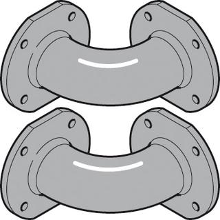 BOSCH Bogen 90Grad, 2,5", 3er Kaskade