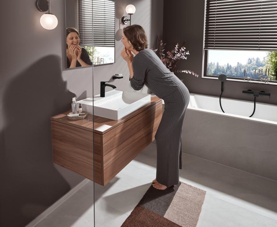 Artikelbild 10 des Artikels „hansgrohe WT-Einhebelmischer 110 Vivenis m Zugstangen-Ablaufgarnitur, mattschwarz mit Zugstangen-Ablaufgarnitur | mattschwarz“