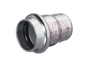 HS Verschlusskappe Press Steel V 15mm, C-Stahl