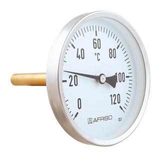 Afriso Bimetall-Industriethermometer -20 bis +60 GradC, Gehäuse 160mm, 40mm