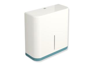 HEWI Großrollenhalter 360x364x147mm, Korpus reinweiß, aquablau