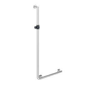 HEWI Winkelgr. m Brausehalter System 900 1250x450mm, Brauseha. anthr, Ausf rechts