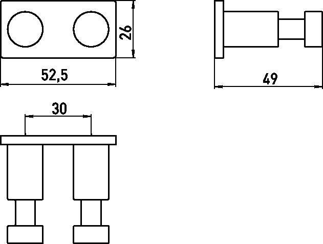Artikelbild 2 des Artikels „EMCO Hakenleiste System 2 chrom, 2-fach chrom“