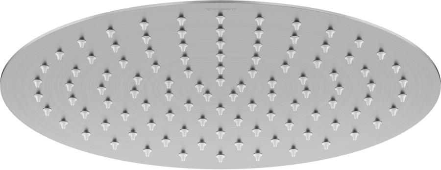 Artikelbild 1 des Artikels „Duravit Kopfbrause 1jet 300 d 300mm, Gew.-Anschl. G 1/2, ES geb. Edelstahl gebürstet“