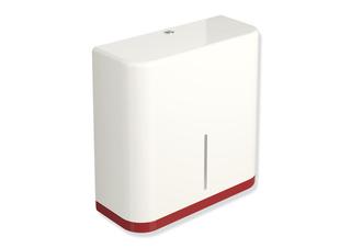 HEWI Großrollenhalter 360x364x147mm, Korpus reinweiß, rubinrot