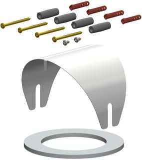 ATEC Zuluftansaug-Set PolyClassic DN 80/125, f Kontrollbauteile, PP, weiß