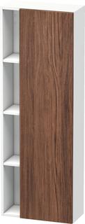 Duravit Hochschrank DuraStyle 50x24x140cm, Tür re, Nussb dunk./weiß ma