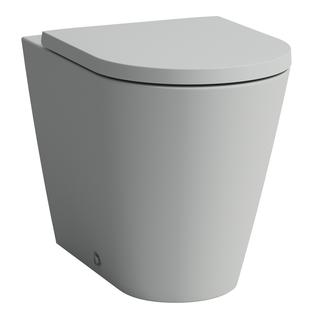 Laufen Stand-Tiefspül-WC KARTELL spülrandlos, Form innen rund, grau matt