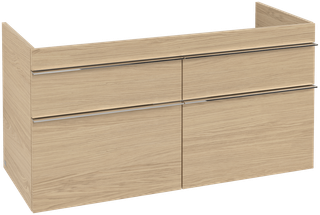 V&B Waschtisch-Unterschrank Venticello 115,3x59x50,2cm, Griff Chrom, nordic oak
