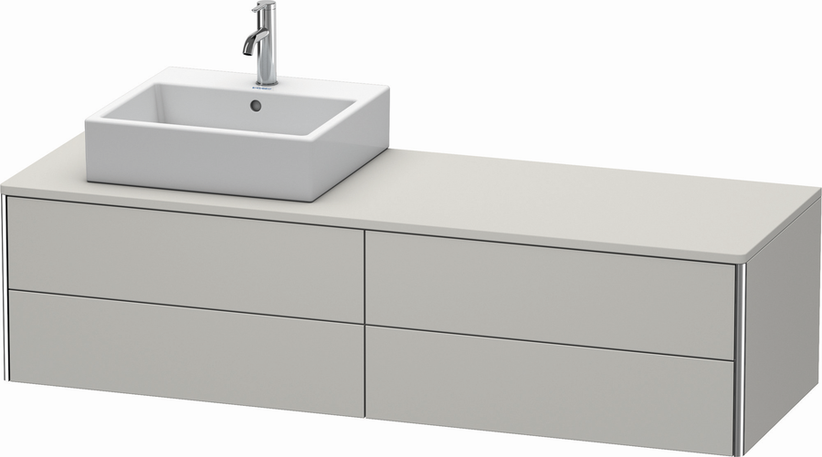 Artikelbild 1 des Artikels „DU WTU XSquare, 4 SK, wandh, Becken li 400x1600x548mm,Betongrau Matt ES Ah. re. “