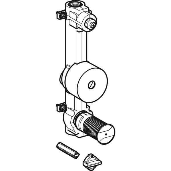 Artikelbild 2 des Artikels „Geberit Wasserzählerstrecke Rp 3/4, m UP-Kugelh. u Anschluss-T-Stück Rp 3/4“