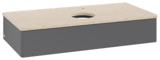 V&B WT-Unterschrank o. F-Struktur Antao 100x19x50cm, HL, WBP botti., A m Lac