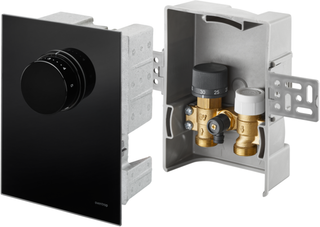 Oventrop RL-Temp.Regelung Unibox T RTL ESG sw, m Vtl., Therm. u RL-Temp.-Begr.