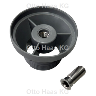 HAAS Spülen-Ablauf- und Siphonadapter für Ikea-Spülen, 1 1/2", grau