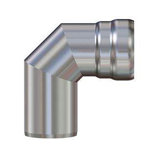 LORO XCL Winkelbogen DN 100, 90Gr, m N-Muffe, Werkst. 1.4301