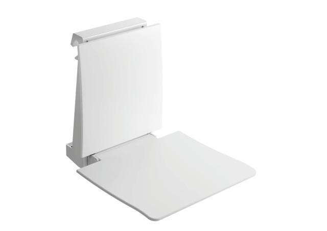 Artikelbild 1 des Artikels „HEWI Einhängesitz System 800 K 450x449x561, Sitzfl. u Rückenl. signalw. 450 x 449 x 561 mm | Sitzfläche und Rückenlehne signalweiß“