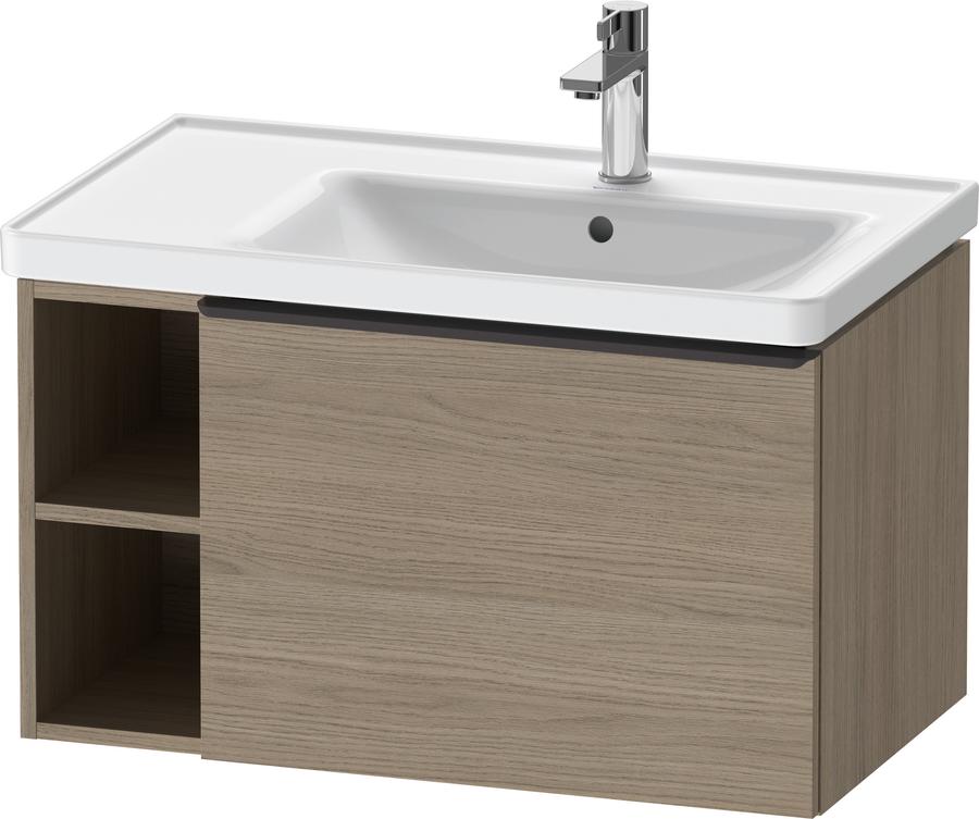 Artikelbild 1 des Artikels „Duravit Waschtisch-Unterschrank D-Neo 78,4x45,2cm, 1 A, B R, schwarz/Eiche ter diamantschwarz/Eiche Terra“