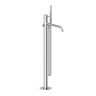 Herzbach Wannen-Einlaufsäule Deep Chrom, bodenstehend