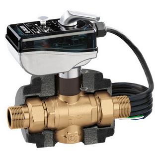 Caleffi 3-Wege-Motor-Zonenkugelvtl. 6453 1 1/4", 24 V, Kv 36 m3/h ger, m Iso.