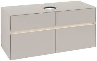V&B Waschtischunterschrank Collaro 120x54,8x50cm, WT mi, LED 8,8 W, soft Gr