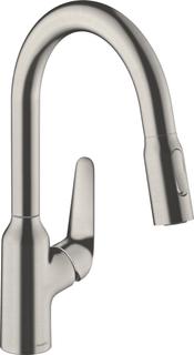 hansgrohe Spültisch-Einhebelmischer 180 Focus M42 mit Ausziehbrause, 2jet, sBox