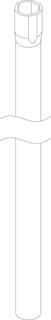 BOSCH Ersatzteil TTNR: 87182238420 Rohr-Tauchrohr 75L, Länge: 721mm