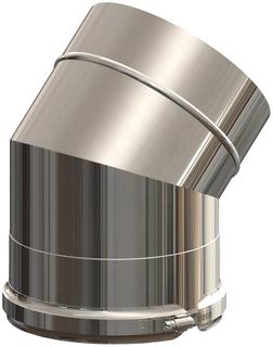 AT 45 Grad-Bogen DN125/190 Edelstahl V4A