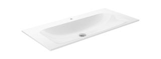 Keuco Einbauwaschtisch X-Line 100,7x1,7x49,4cm, 1 HL, m Abl/ÜL, we.