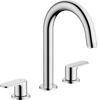 hansgrohe 3-L-WT-Arm. Vernis Blend mit Zugstangen-Ablaufgarnitur, chrom