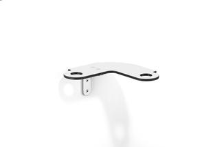 Giese Slimboard Eckmodell 190 x 190 x 78 mm, mit Halter für Rasierer, Befestigung links