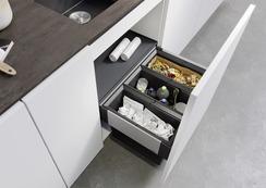 Blanco Abfallsystem SELECT II 60/3 3 Behälter, mit Systemabdeckung, 3x15 l