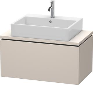 Duravit WT-Unterschrank Compact L-Cube 82x47,7cm, Tau ma, für Konsole, 1 Auszug