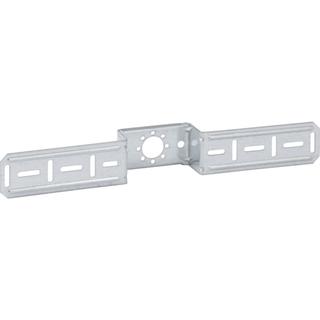 Geberit Montageplatte abges., m Bef.-Mat., vz, f einf. Armatur