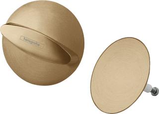 hansgrohe Fertigmontageset Flexaplus Ab- und Überlaufgarnitur, brushed bronze