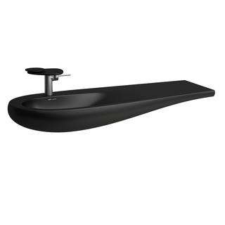 Laufen Waschtisch ALESSI ONE 120x50, ubf., Abl. re, o. Hahnl., sw ma
