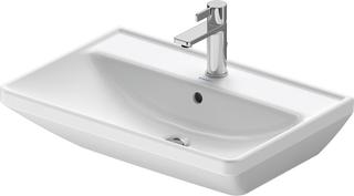 Duravit Waschtisch D-Neo 65x44cm, m Hahnl., we, ÜL, Hahnloch, we